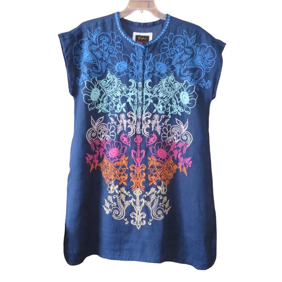 Johnny Was Dresses & Skirts - 🔥🔥HP🔥🔥 Johnny Was - Mishti Dress (Blue Night) - Large, NWT